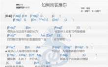罗晋《如果我答应你》吉他谱_C调吉他弹唱谱_和弦谱