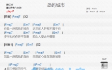 Hush《岛屿城市》吉他谱_F调吉他弹唱谱_和弦谱