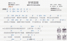 许维芳/谢嘉全《梦想蓝图》吉他谱_C调吉他弹唱谱_和弦谱