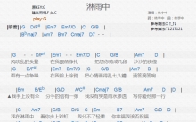 林宇中《淋雨中》吉他谱_G调吉他弹唱谱_和弦谱