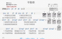 A-Lin《平衡感》吉他谱_C调吉他弹唱谱_和弦谱