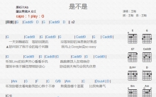 王翰《是不是》吉他谱_G调吉他弹唱谱_和弦谱