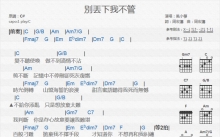 风小筝《别丢下我不管》吉他谱_C调吉他弹唱谱_和弦谱