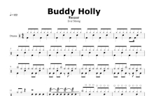 Weezer《Buddy Holly》鼓谱_架子鼓谱