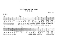 《Candle in the Wind》吉他谱_D调吉他弹唱谱