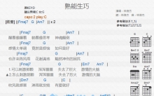 林俊杰《熟能生巧》吉他谱_C调吉他弹唱谱_和弦谱