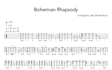 波西米亚狂想曲《Bohemian Rhapsody》吉他谱_C调吉他独奏谱