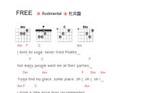 Rudimental《FREE》吉他谱_C调吉他弹唱谱_和弦谱