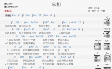 古巨基《承担》吉他谱_C调吉他弹唱谱_和弦谱