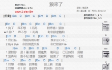 杨丞琳《狼来了》吉他谱_E调吉他弹唱谱_和弦谱