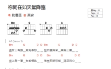 约书亚《你同在如天堂降临》吉他谱_D调吉他弹唱谱_和弦谱