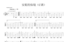 Bandari《安妮的仙境》吉他谱_C调吉他独奏谱