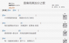 廖明玲《音乐用具加分之歌》吉他谱_G调吉他弹唱谱_和弦谱