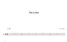 Joe Cocker《The Letter》鼓谱_架子鼓谱