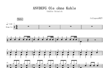 Schäfer Heinrich《ANVDEFG Ole ohne Kohle》鼓谱_架子鼓谱