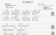 袁咏琳《你不爱我了》吉他谱_E调吉他弹唱谱_和弦谱