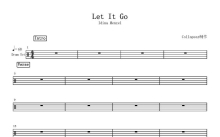 Idina Menzel《Let It Go》鼓谱_架子鼓谱