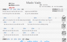 MATZKA《Mado Vado》吉他谱_A调吉他弹唱谱_和弦谱