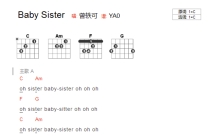 曾轶可《Baby Sister》吉他谱_C调吉他弹唱谱_和弦谱