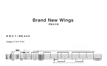 押尾《Brand New Wings》吉他谱_C调吉他独奏谱