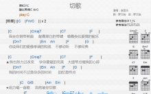 李圣杰《切歌》吉他谱_C调吉他弹唱谱_和弦谱