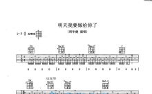 周华健《明天我要嫁给你了》吉他谱_F调吉他弹唱谱