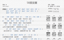 符琼音《58度寂寞》吉他谱_C调吉他弹唱谱_和弦谱