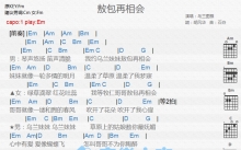 乌兰图雅《敖包再相会》吉他谱_E调吉他弹唱谱_和弦谱