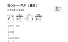 余诗曼《风车》吉他谱_D调吉他弹唱谱_和弦谱