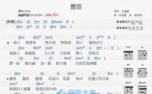 王识贤《旧路》吉他谱_G调吉他弹唱谱_和弦谱