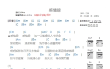 江蕙《感情线》吉他谱_G调吉他弹唱谱_和弦谱