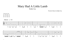 Buddy Guy《MaryHadALittleLamb》吉他谱_吉他独奏谱