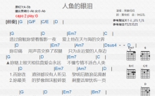 南拳妈妈《人鱼的眼泪》吉他谱_G调吉他弹唱谱_和弦谱