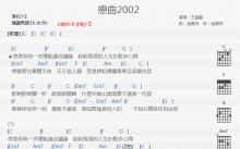 王识贤《恋曲2002》吉他谱_C调吉他弹唱谱_和弦谱