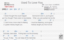 Gwen Stefani《Used to Love You》吉他谱_C调吉他弹唱谱_和弦谱