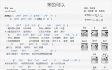 郭采洁《笨的可以》吉他谱_G调吉他弹唱谱_和弦谱