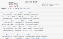 萧煌奇《过我的生活》吉他谱_C调吉他弹唱谱_和弦谱