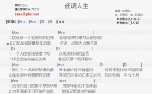 陈珊妮《低调人生》吉他谱_C调吉他弹唱谱_和弦谱