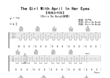 Chris de Burgh《The Girl With April In Her Eyes》吉他谱_G调吉他弹唱谱