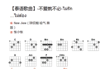 NewJiew《不爱就不必》吉他谱_C调吉他弹唱谱_和弦谱