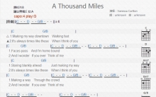 Vanessa Carlton《A Thousand Miles》吉他谱_G调吉他弹唱谱_和弦谱