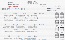 艳薇《你够了没》吉他谱_C调吉他弹唱谱_和弦谱