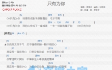 庾澄庆《只有为你》吉他谱_C调吉他弹唱谱_和弦谱
