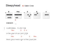 GalenCrew《Sleepyhead》吉他谱_吉他弹唱谱_和弦谱