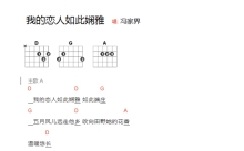 冯家界《我的恋人如此娴雅》吉他谱_D调吉他弹唱谱_和弦谱