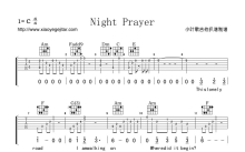 Iridio《Night Prayer》吉他谱_C调吉他弹唱谱