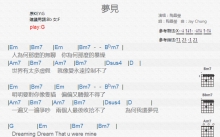 陶晶莹《梦见》吉他谱_G调吉他弹唱谱_和弦谱