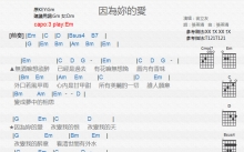 翁立友《因为你的爱》吉他谱_G调吉他弹唱谱_和弦谱