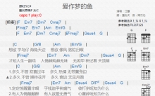江蕙《爱做梦的鱼》吉他谱_C调吉他弹唱谱_和弦谱