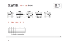 盛晓玫《医治的爱》吉他谱_C调吉他弹唱谱_和弦谱